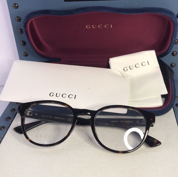 New 💯 Original GUCCI GG0827O 005 HAVANA EYEGLASSES - Picture 10 of 14